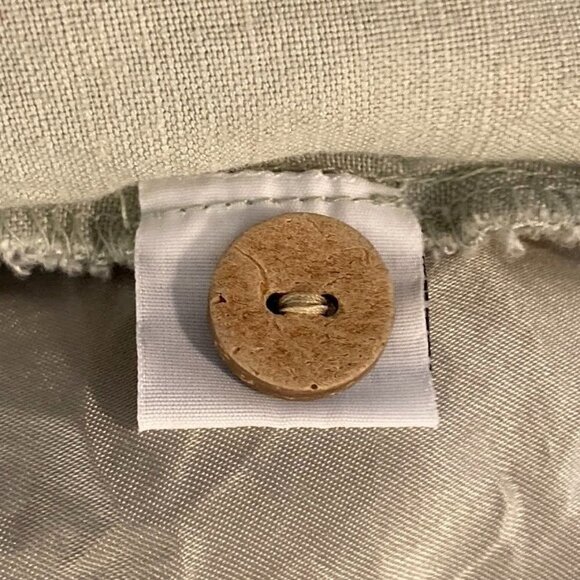 Tommy Bahama Hemp Blend Cropped Wide Leg High Waisted Pants Size 8 Khaki - Picture 5 of 5